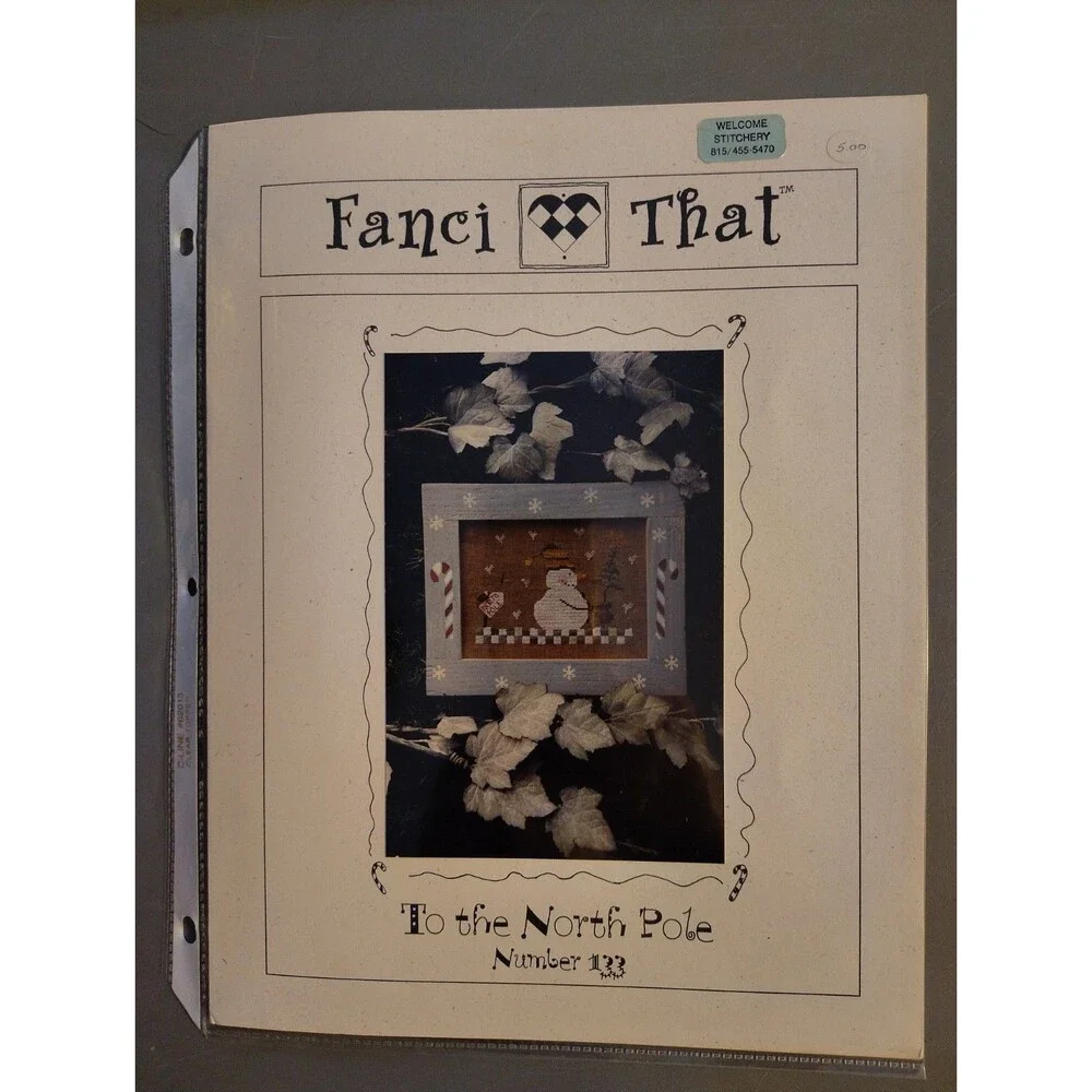 Fanci That To The North Pole Number 133 Cross Stitch Pattern Snowman Chart